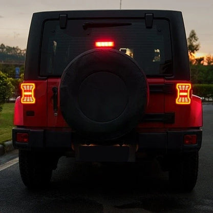 💫 Fanali Posteriori LED Nero Fumo per Jeep Wrangler JK (2007–2018)💫
