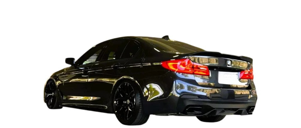 💕 Diffusore Posteriore 4 Uscite Nero Lucido per BMW G30 M Sport 2018–2020 💕