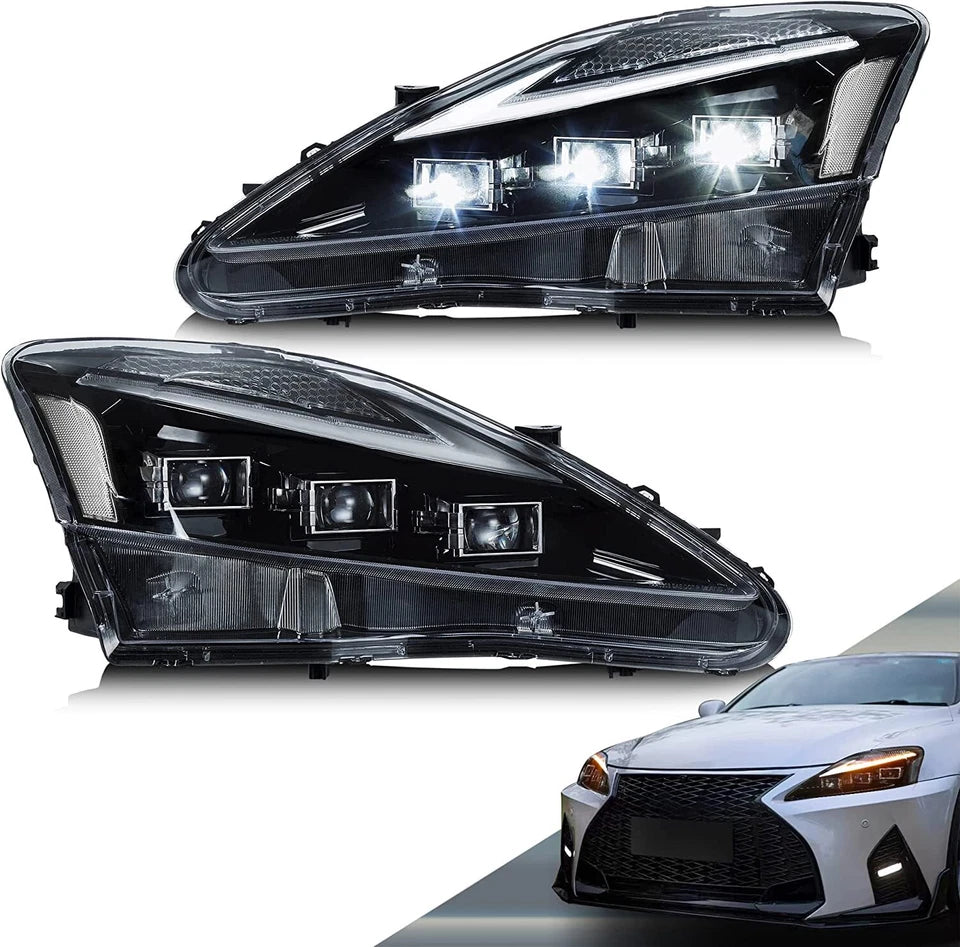 🔥ART.2832 Proiettori Fari LED con DRL per Lexus IS250 / IS350 / ISF(2006–2013🔥