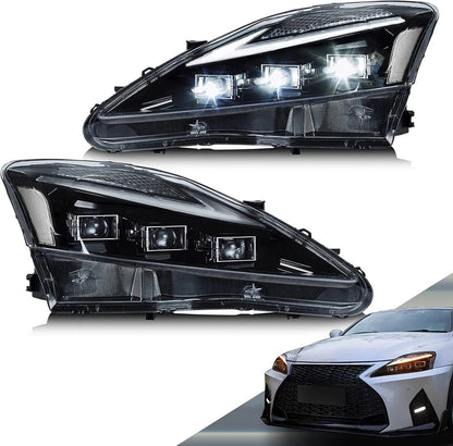🔥ART.2832 Proiettori Fari LED con DRL per Lexus IS250 / IS350 / ISF(2006–2013🔥