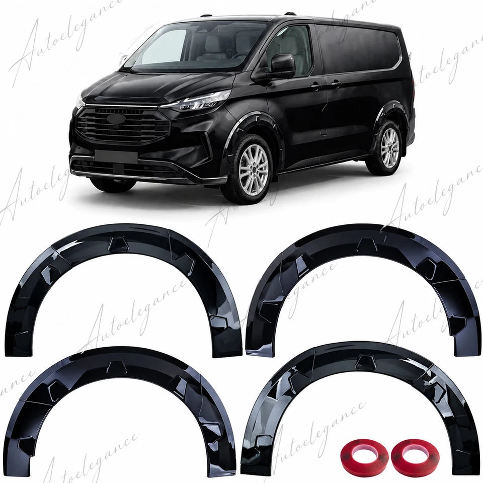 👉ART9723 SET PARAFANGHI NERO LUCIDO ADATTO PER FORD TOURNEO TRANSIT CUSTOM 23👈