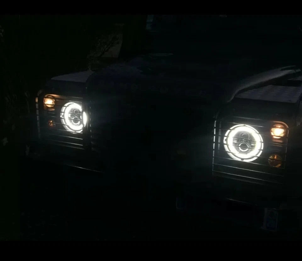 🔥Coppia Fari LED 7" – Hummer H1 / H2 – Land Rover Defender🔥
