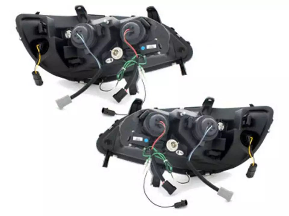 ⭐Pair of LED Headlights DRL Look for Opel ZAFIRA A 1999-2005 Daylight Black⭐