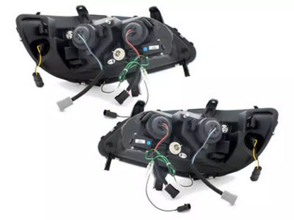 ⭐Pair of LED Headlights DRL Look for Opel ZAFIRA A 1999-2005 Daylight Black⭐