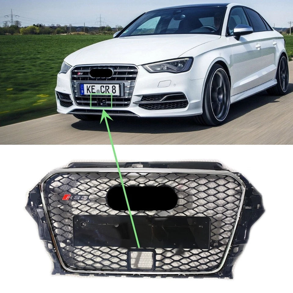 💕ART.5806 GRGLIA NERA ADATTA PER AUDI A3 8V S3 2013-2016 LOOK RS3💕
