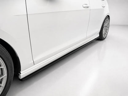 👉Minigonne Laterali Estensioni adatto per VW Golf MK7 R / R-Line Nero Lucido👈
