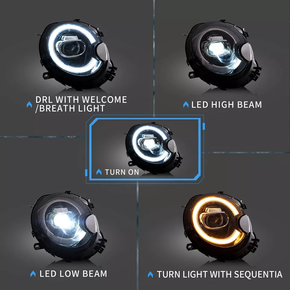 ⭐ART.2926 Faro Anteriore a LED con DRL – BMW Mini Cooper R55 / R56 / R57 / R58 ⭐