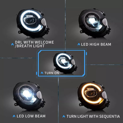 ⭐ART.2926 Faro Anteriore a LED con DRL – BMW Mini Cooper R55 / R56 / R57 / R58 ⭐