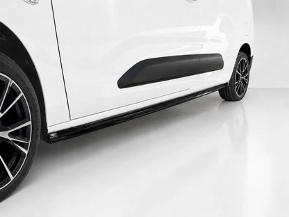 👉Minigonne laterali Citroën Berlingo/Peugeot Partner L2 MK3 in nero lucido👈