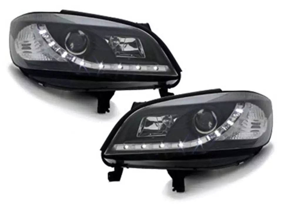⭐Pair of LED Headlights DRL Look for Opel ZAFIRA A 1999-2005 Daylight Black⭐