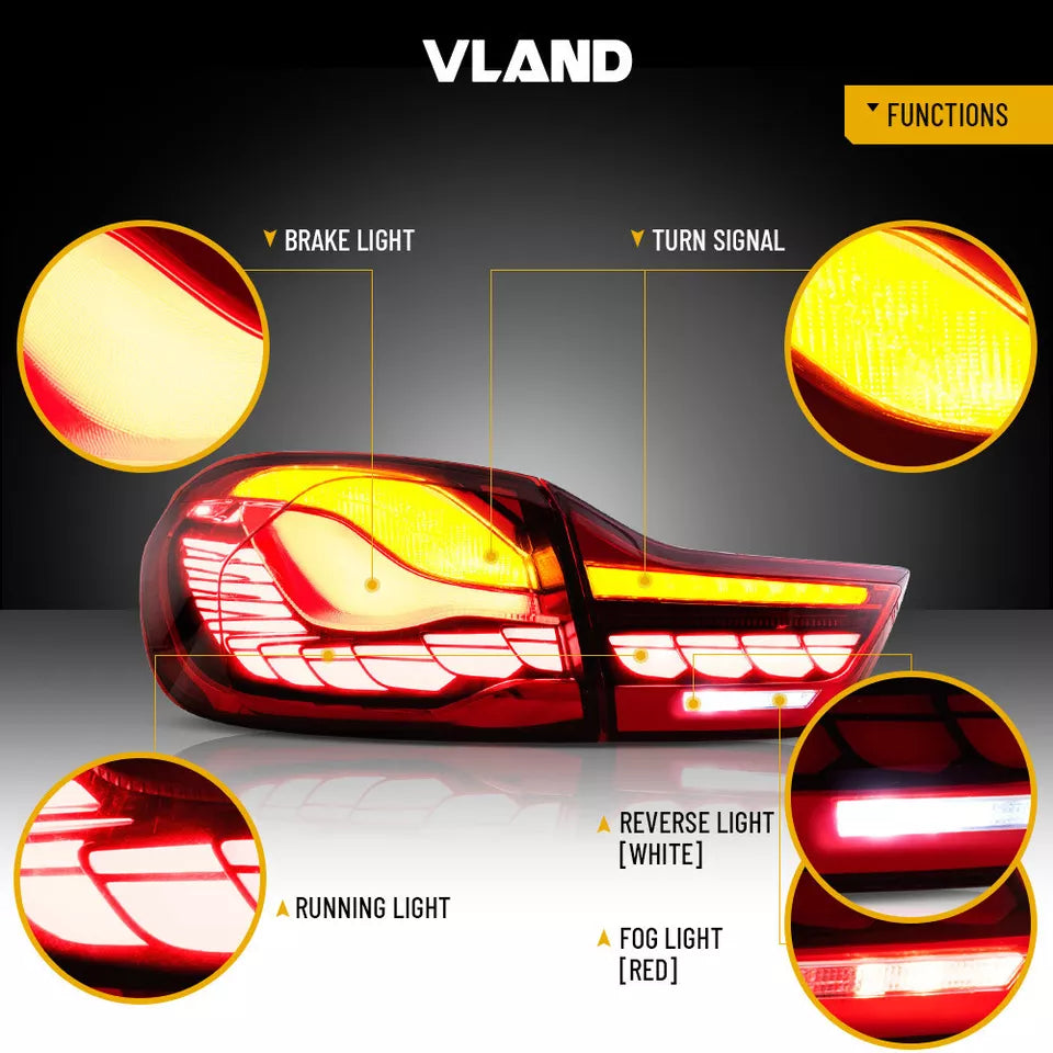🔥ART.2867 Fanali Posteriori a LED GTS Style – BMW Serie 4 / M4 (F32 F33 F36 )🔥