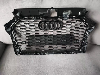 💕ART.5815 GRGLIA NERA LUCIDA ADATTA PER AUDI A3 S3 8V 2017-2020 LOOK RS3💕