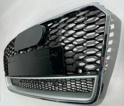 🔥ART.4352 GRIGLIA RS7 LOOK CROMO NERA PER AUDI A7 4G 2015+ FACELIFT🔥