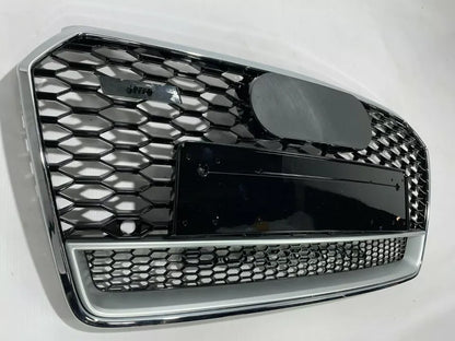 🔥ART.4352 GRIGLIA RS7 LOOK CROMO NERA PER AUDI A7 4G 2015+ FACELIFT🔥
