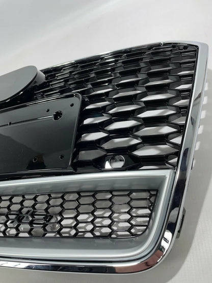 🔥ART.4352 GRIGLIA RS7 LOOK CROMO NERA PER AUDI A7 4G 2015+ FACELIFT🔥