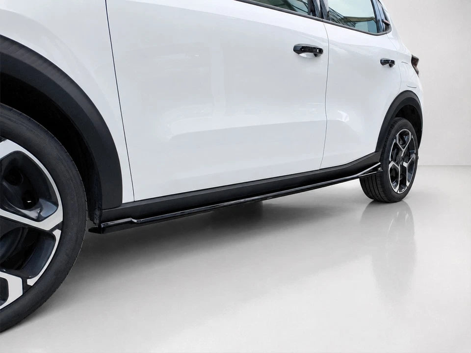 👉Minigonne laterali per Citroën C3 MK4 (2024-) ABS nero lucido👈