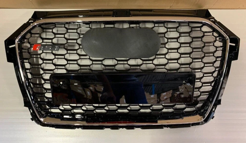 🔥ART.4541 GRIGLIA ANTERIORE NIDO D’APE RS1 NERA CROMO PER AUDI A1 8X 15-18🔥