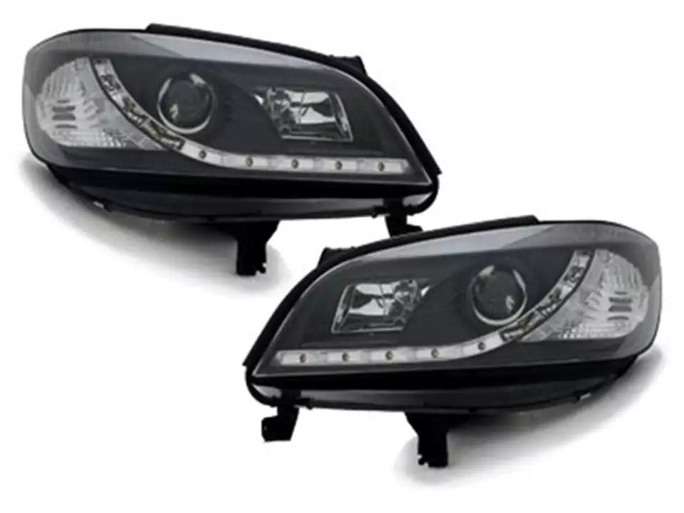 ⭐Pair of LED Headlights DRL Look for Opel ZAFIRA A 1999-2005 Daylight Black⭐