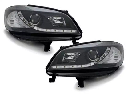 ⭐Pair of LED Headlights DRL Look for Opel ZAFIRA A 1999-2005 Daylight Black⭐