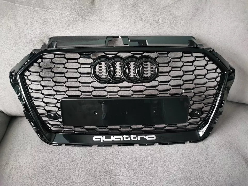 💕ART.5815 GRGLIA NERA LUCIDA ADATTA PER AUDI A3 S3 8V 2017-2020 LOOK RS3💕