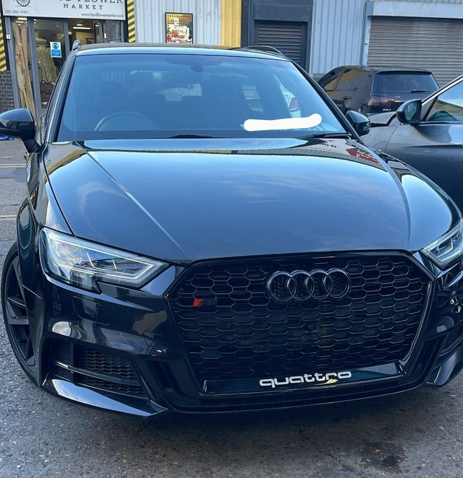 💕ART.5815 GRGLIA NERA LUCIDA ADATTA PER AUDI A3 S3 8V 2017-2020 LOOK RS3💕
