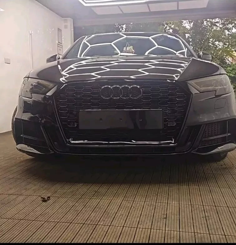 💕ART.5815 GRGLIA NERA LUCIDA ADATTA PER AUDI A3 S3 8V 2017-2020 LOOK RS3💕