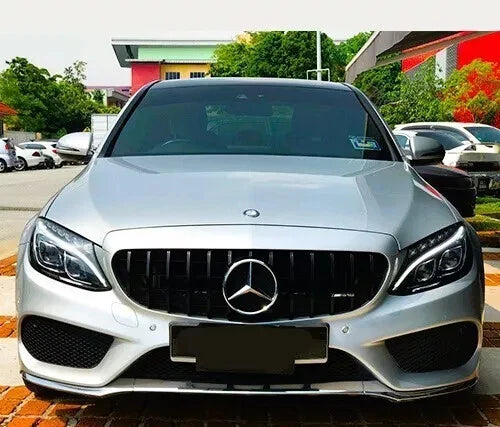 ✨Griglia nera lucida PANAMERICANA GT GTR per Mercedes Classe C W205 14-18✨