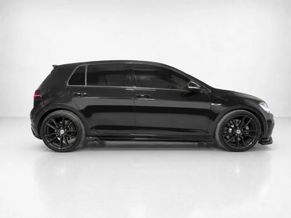 👉GONNE LATERALI ESTENSIONI PER VW GOLF MK7 FL R /R-LINE ABS NERO LUCIDO👈
