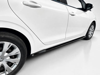 👉Minigonne Laterali Prolunghe Nero Lucido per Peugeot 208 MK1 (2012+)👈