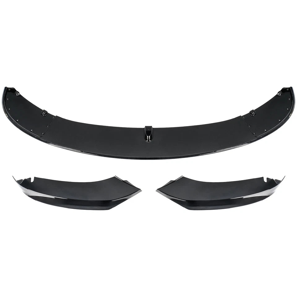 SPLITTER SUITABLE FOR VW GOLF 8 GTI GTD RLINE LOOK GLOSSY BLACK SPORTY DESIGN 