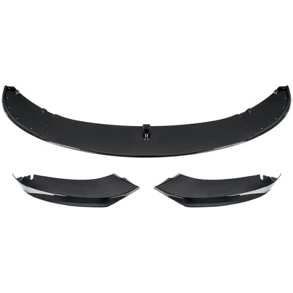 SPLITTER SUITABLE FOR VW GOLF 8 GTI GTD RLINE LOOK GLOSSY BLACK SPORTY DESIGN 