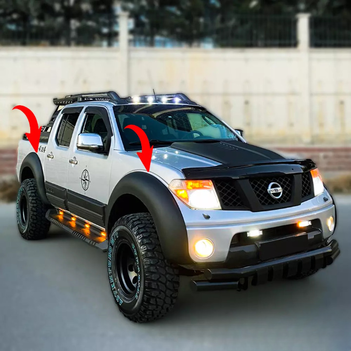 ⭐PROTEZIONI PORTIERE ADATTO PER NISSAN Navara D 40 2010-2014 4 pezzi⭐