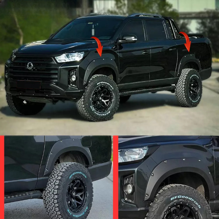 ⭐Mudguards compatible with SSANGYONG Grand Musso 2018-2020 with ABE⭐ 