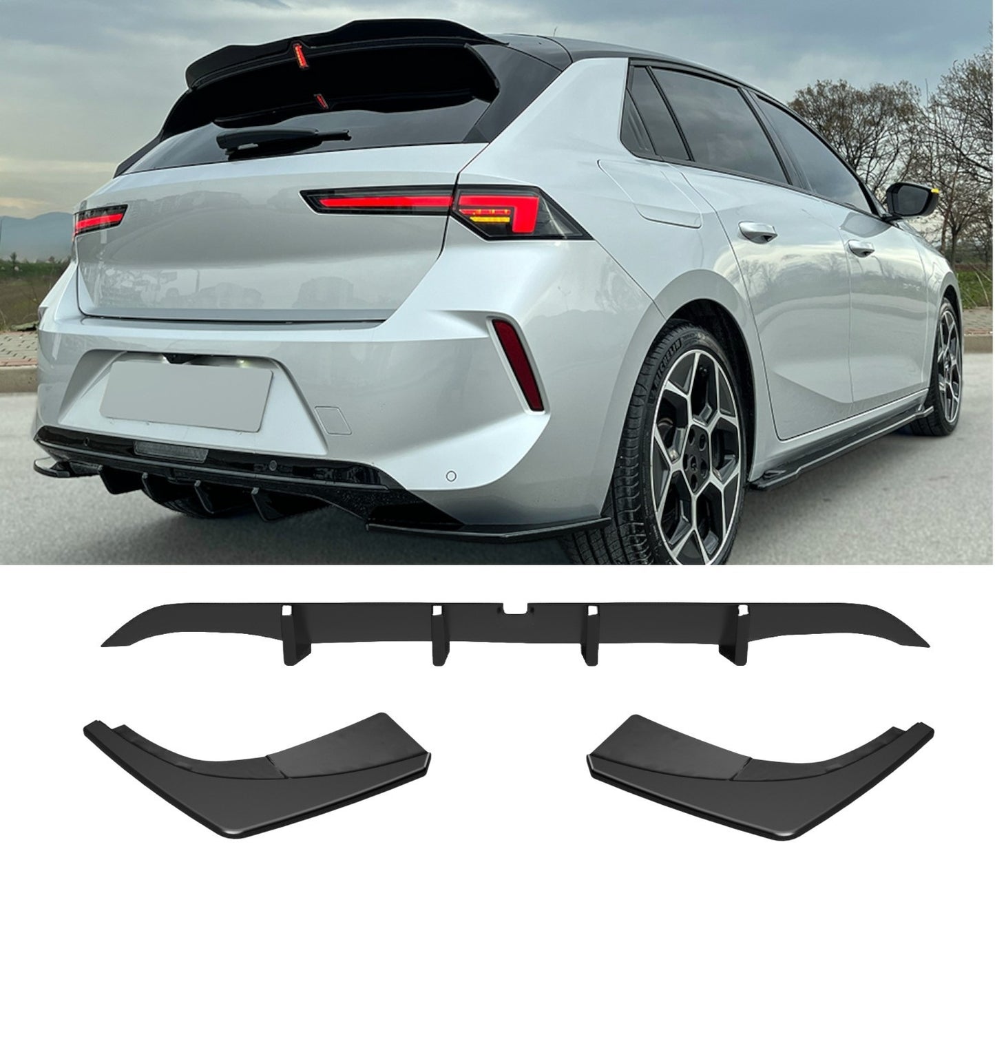 💕Bodykit   adatto per   Opel Astra  L  nero  lucido💕
