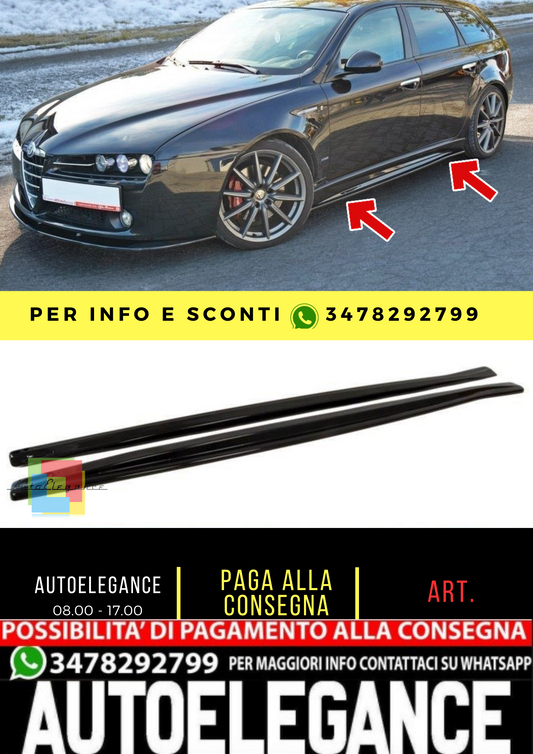 ✨MINIGONNE LATERALI DIFFUSORI ALFA ROMEO 159 TI✨