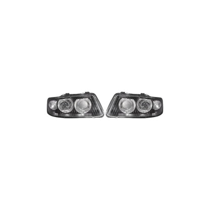 🔥SET DI FARI ANTERIORE  ADATTO PER AUDI A3  2000-2003 VETRO TRASPARENTE/NERO🔥