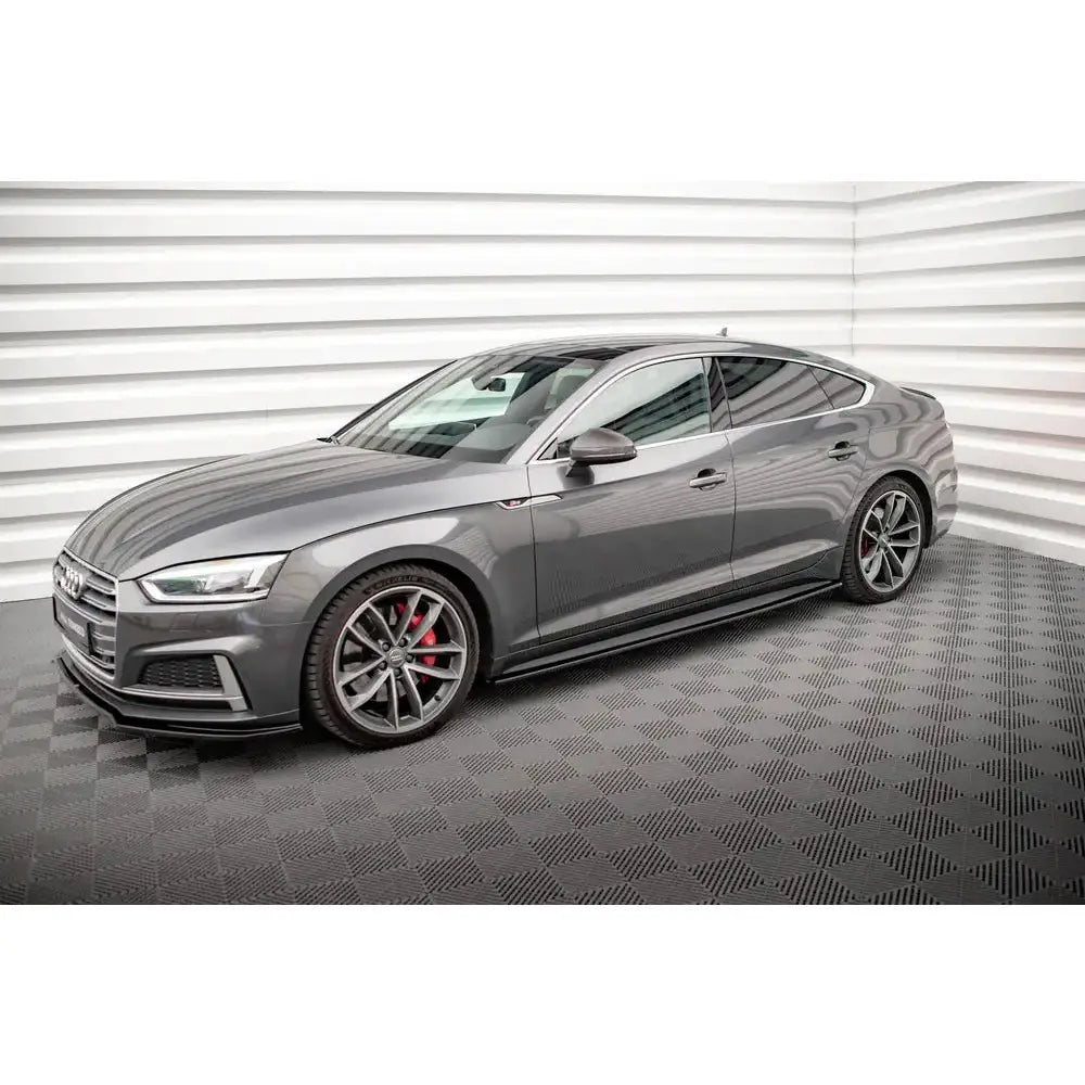 💕Sotto minigonne  adatto per  Audi A5 F5 S Line nero lucido 💕