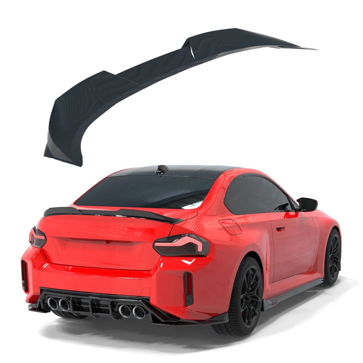 2352 ⭐Spoiler posteriore adatto per BMW Serie 2 M2 G82⭐