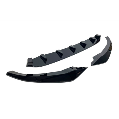 ART.6136 SPLITTER  ANTERIORI Audi Q8 2024+ Look RSQ8 Nero lucido