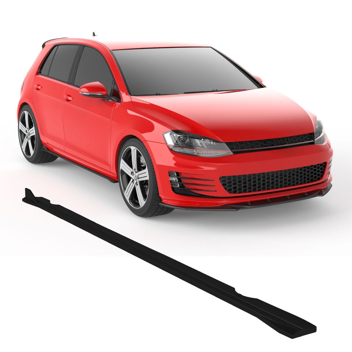 2404 ⭐Sotto Minigonne laterali adatte per Volkswagen Golf Mk7 GTI 13–16⭐