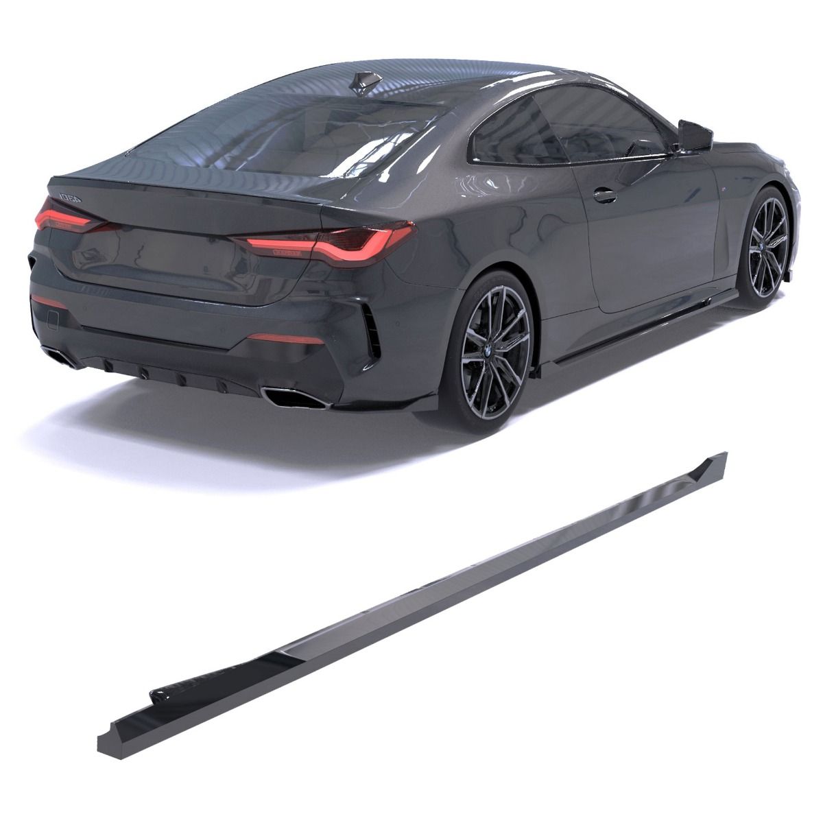 5688⭐Sotto Minigonne adatte per BMW Serie 4 Coupé (G22/G23) M-Pack 20-24⭐