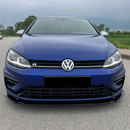 Splitter anteriore adatto per VW Volkswagen Golf MK 7.5 R 2017-2020