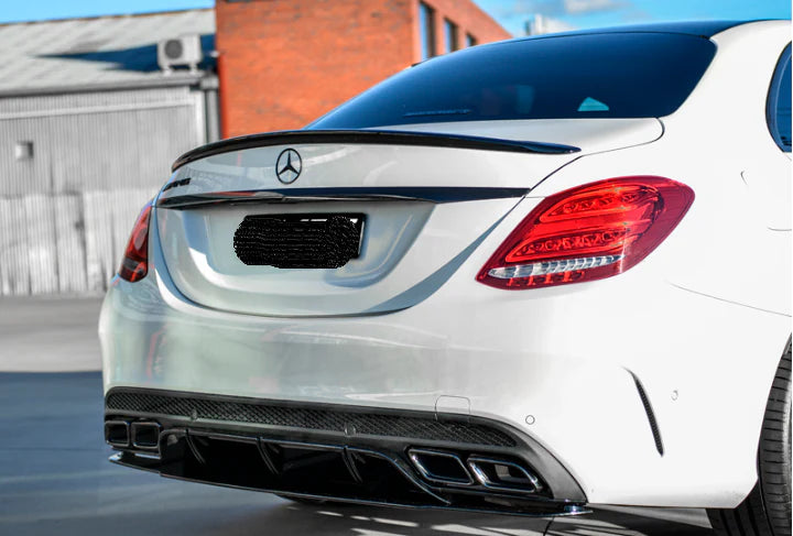 💫ART.6684 TERMINALI DI SCARICO Cromati C63 AMG Look per Classe C / GLC 💫