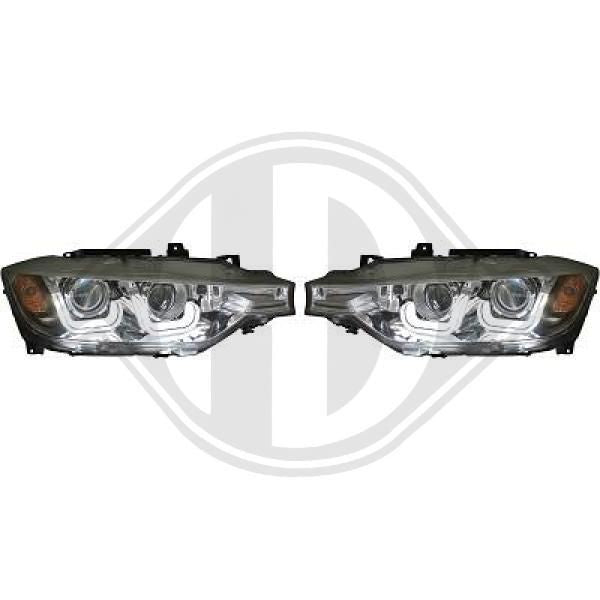 ✔️Pair of Angel Eyes Halogen Headlights BMW 3 Series F30 F31 Pre LCI 2011-2015