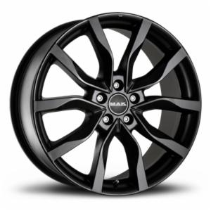 CERCHI CERCHIO IN LEGA 16" Adatto per AUDI A2 MAK KOLN W NERO, NERO LUCIDO