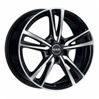 CERCHI CERCHIO IN LEGA 17" Adatto per AUDI A1 MAK ICONA NERO
