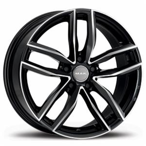 CERCHI CERCHIO IN LEGA 18" 19" Adatto per AUDI A4 MAK SARTHE NERO