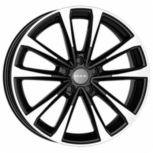 CERCHI CERCHIO IN LEGA 17" Adatto per AUDI A1 MAK MAIN FINITURA NERO