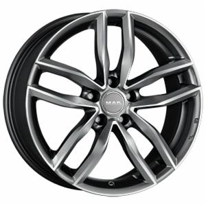 CERCHI CERCHIO IN LEGA 17" Adatto per AUDI A1 MAK SARTHE W NERO,  NERO OPACO