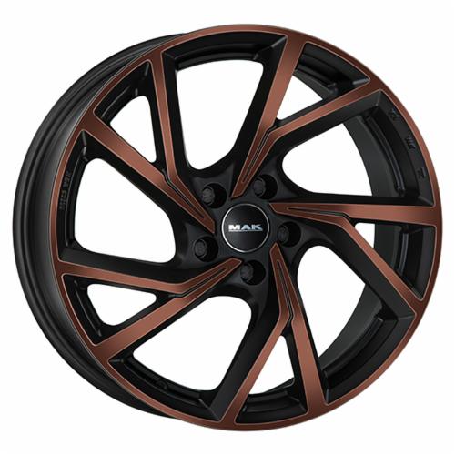 CERCHI CERCHIO IN LEG 17" 18"19" 20" Adatto per AUDI A6 MAK KASSEL NERO LUCIDO